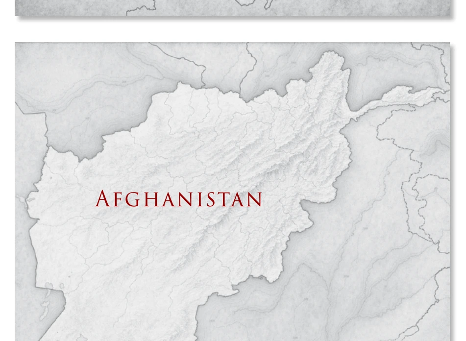 Afghanistan map reproduced from The Wars of Peace