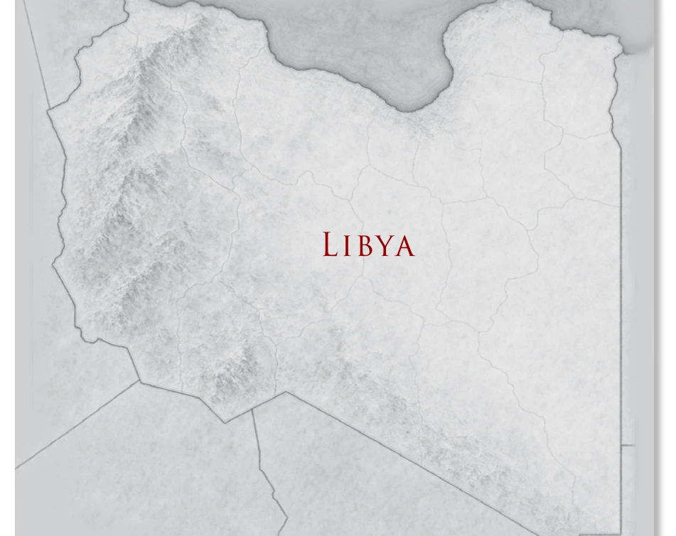 Libya map reproduced from The Wars of Peace