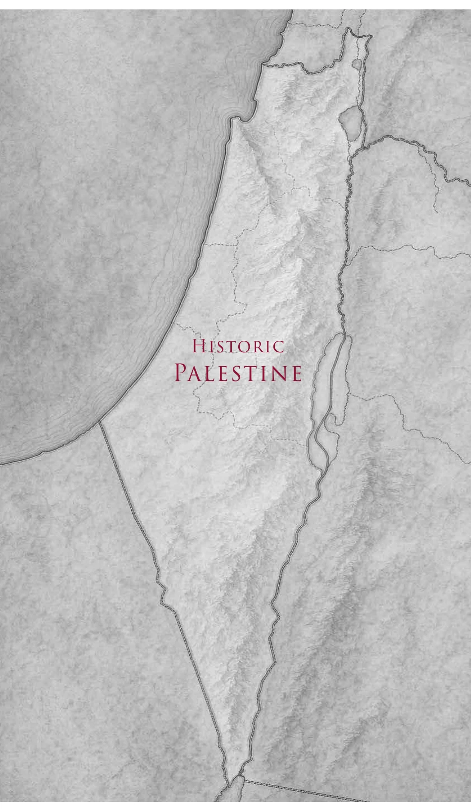 Historic Palestine map reproduced from The Wars of Peace