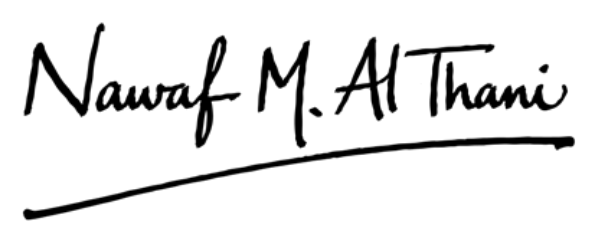Nawaf M. Al Thani’s signature