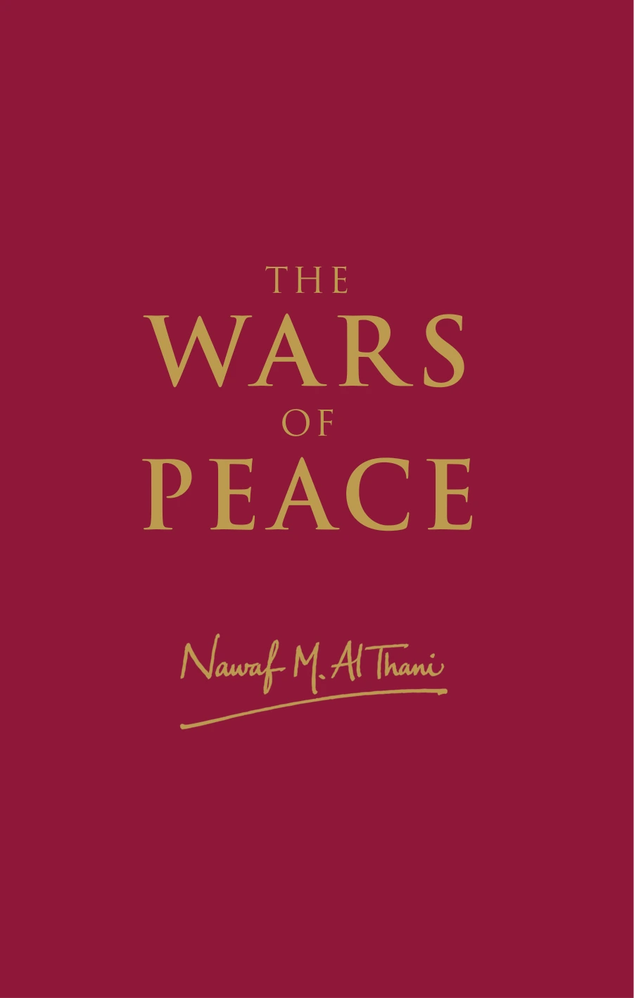 The maroon and gold hardcover design for The Wars of Peace